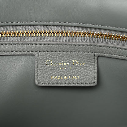 Christian Dior Grained Calfskin Cannage Large Caro Bag Grey Stone 6 of 11