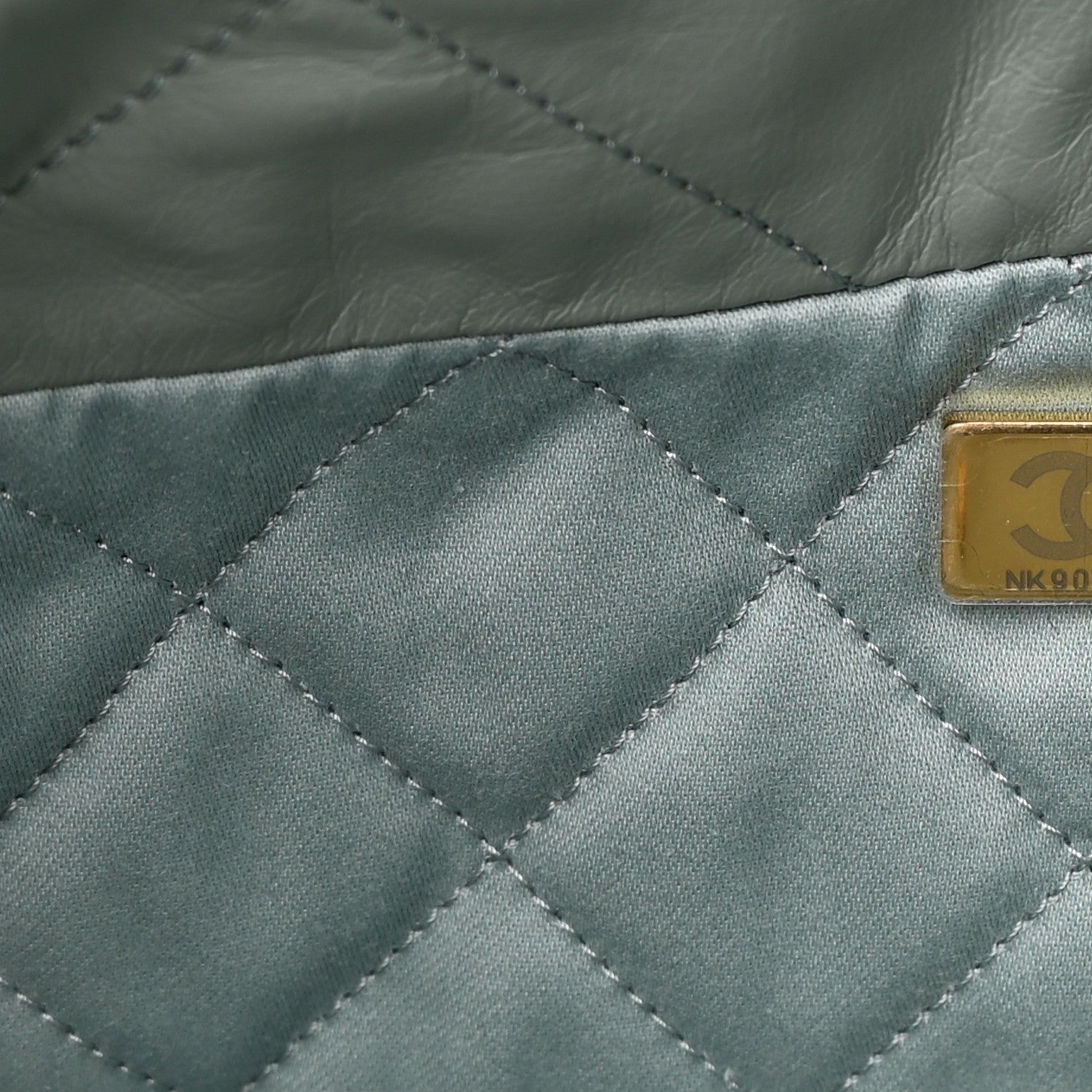Chanel Shiny Calfskin Quilted Small Chanel 22 Grey 8 of 11
