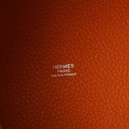 Hermes Taurillon Clemence Picotin Lock 26 GM Orange 6 of 7