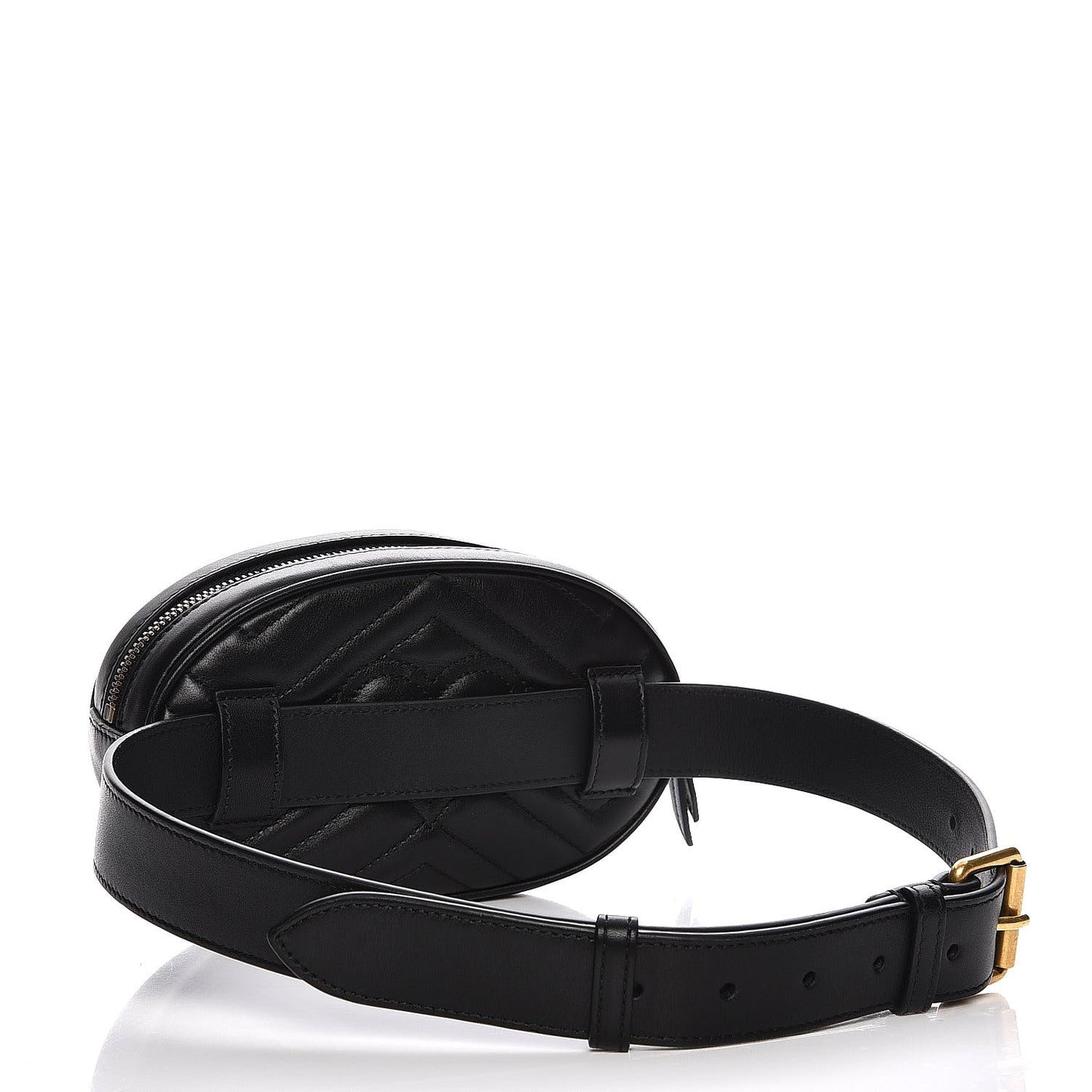 Calfskin Matelasse GG Marmont Belt Bag 75 30 Black
