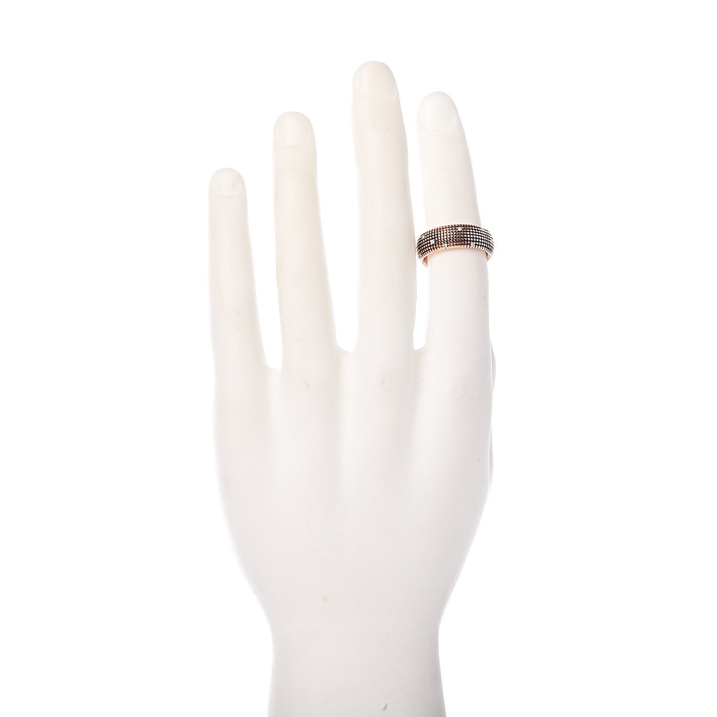 18K Pink Gold Diamond 7.5mm Metropolitan Band Ring 57 8