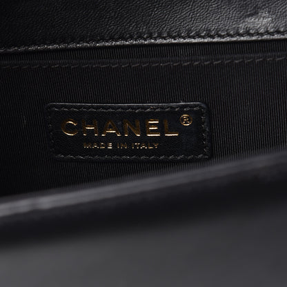 Chanel Lambskin Quilted Medium Boy Flap Black 6 of 21