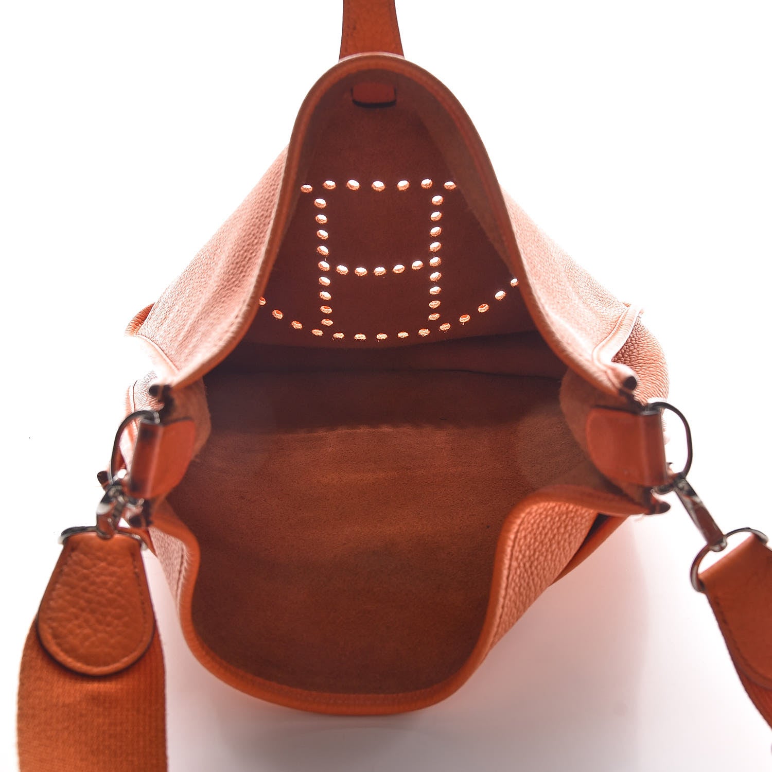 Hermes Taurillon Clemence Evelyne III GM Orange 5 of 21