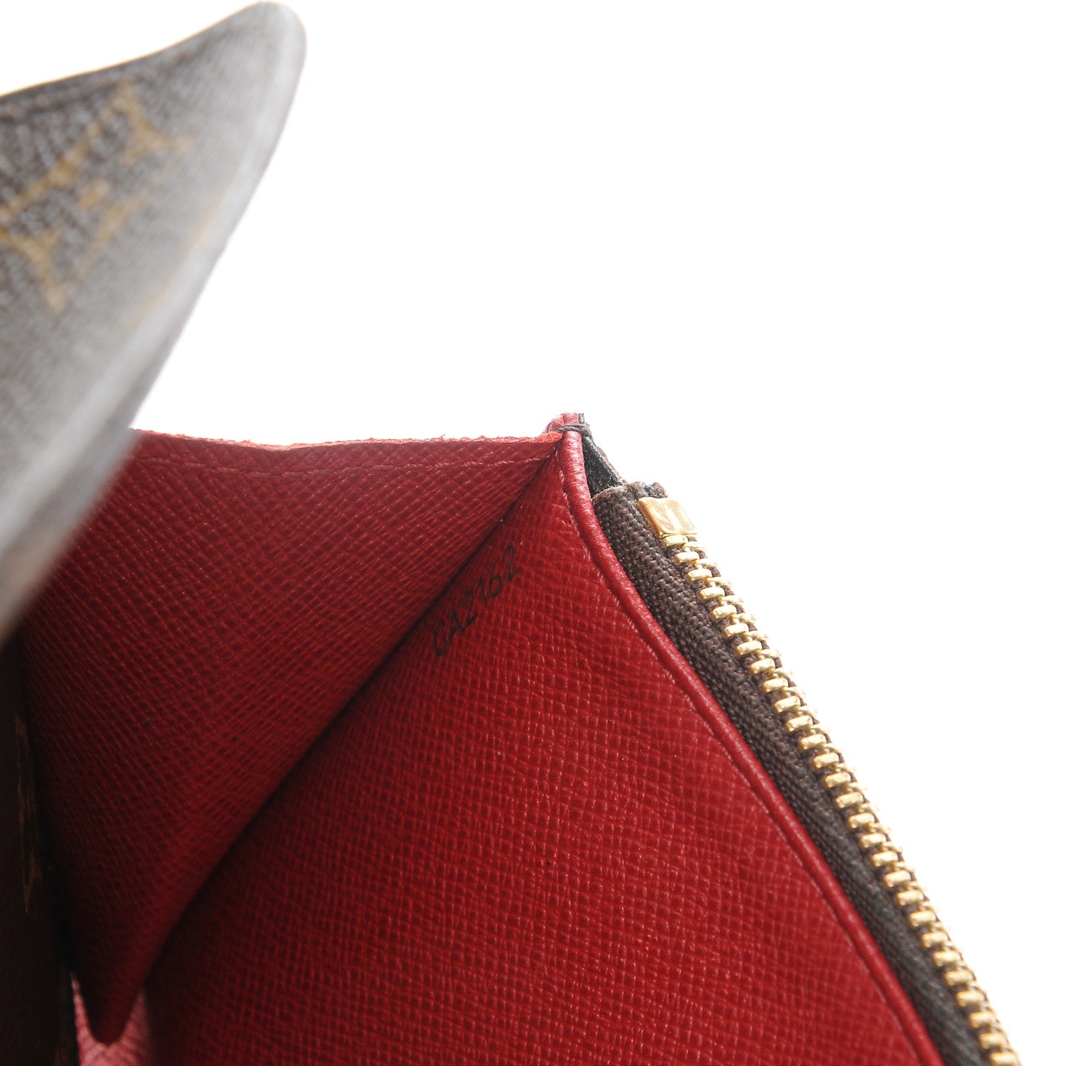Louis Vuitton Monogram Emilie Wallet Red 7 of 11