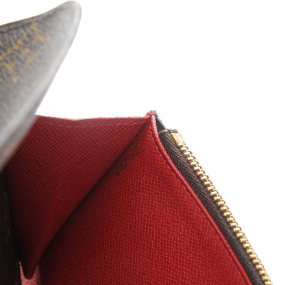 Louis Vuitton Monogram Emilie Wallet Red 7 of 11