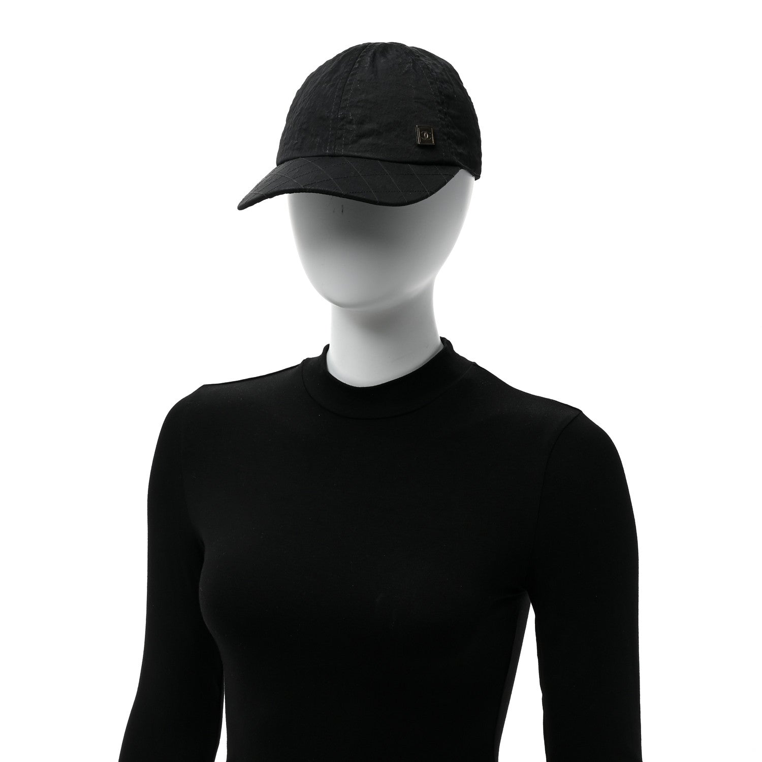 Chanel Nylon CC Cap Hat M Black 2 of 7