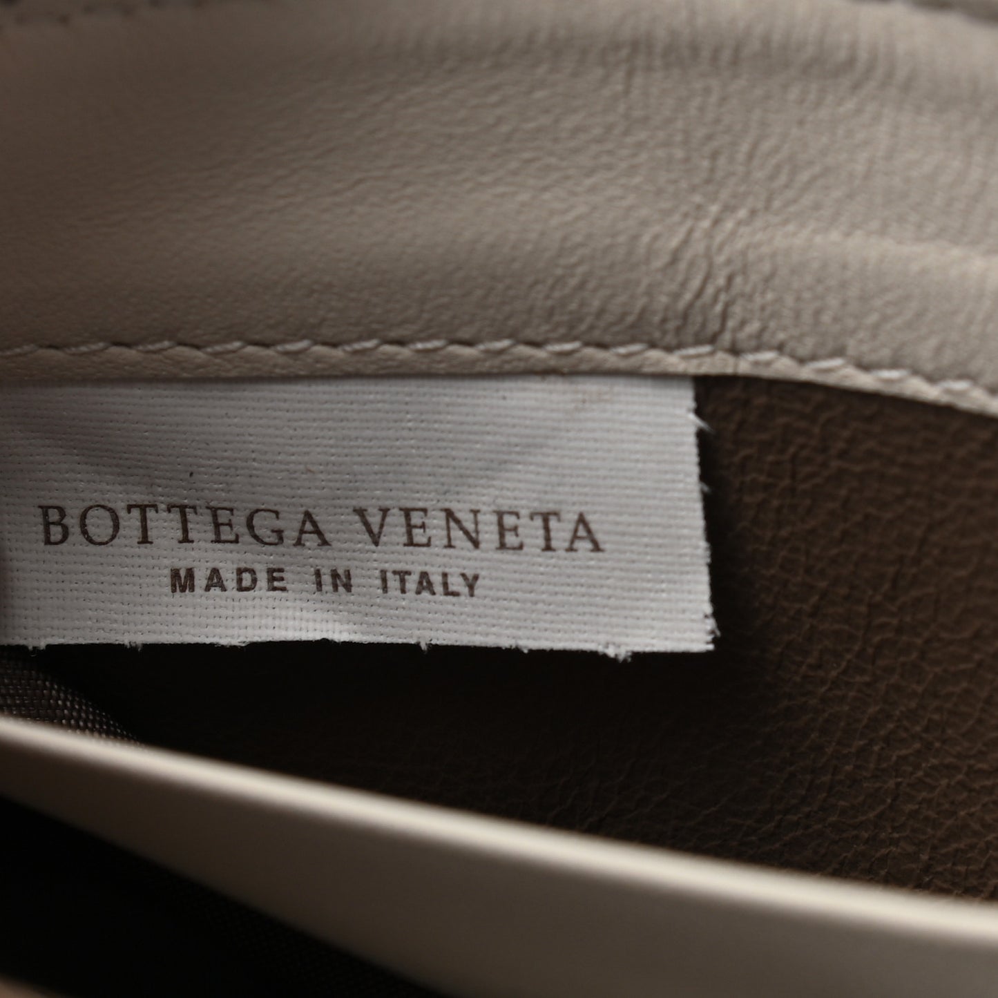Nappa Intrecciato Zip Around Wallet Black White