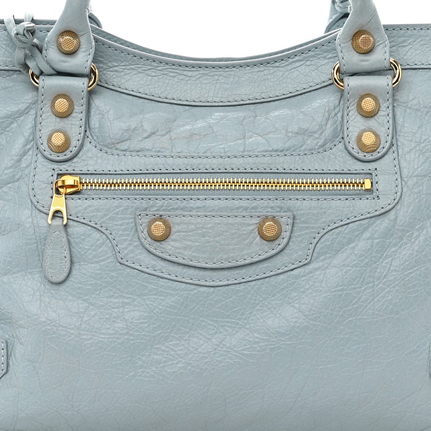 Agneau Giant 12 Gold Hardware City Bleu Opaline