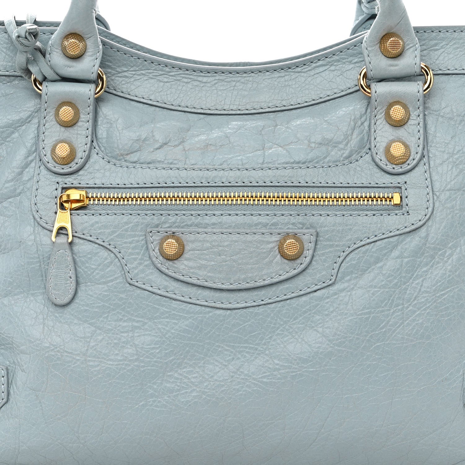 Balenciaga Agneau Giant 12 Gold Hardware City Bleu Opaline 9 of 16