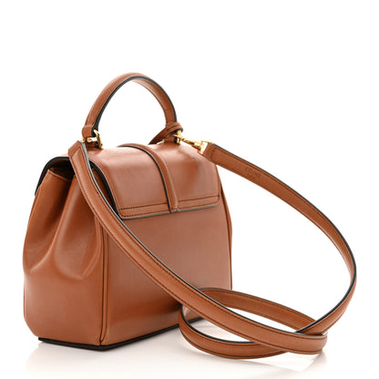 Celine Satinated Calfskin Mini 16 Top Handle Bag Tan 3 of 15