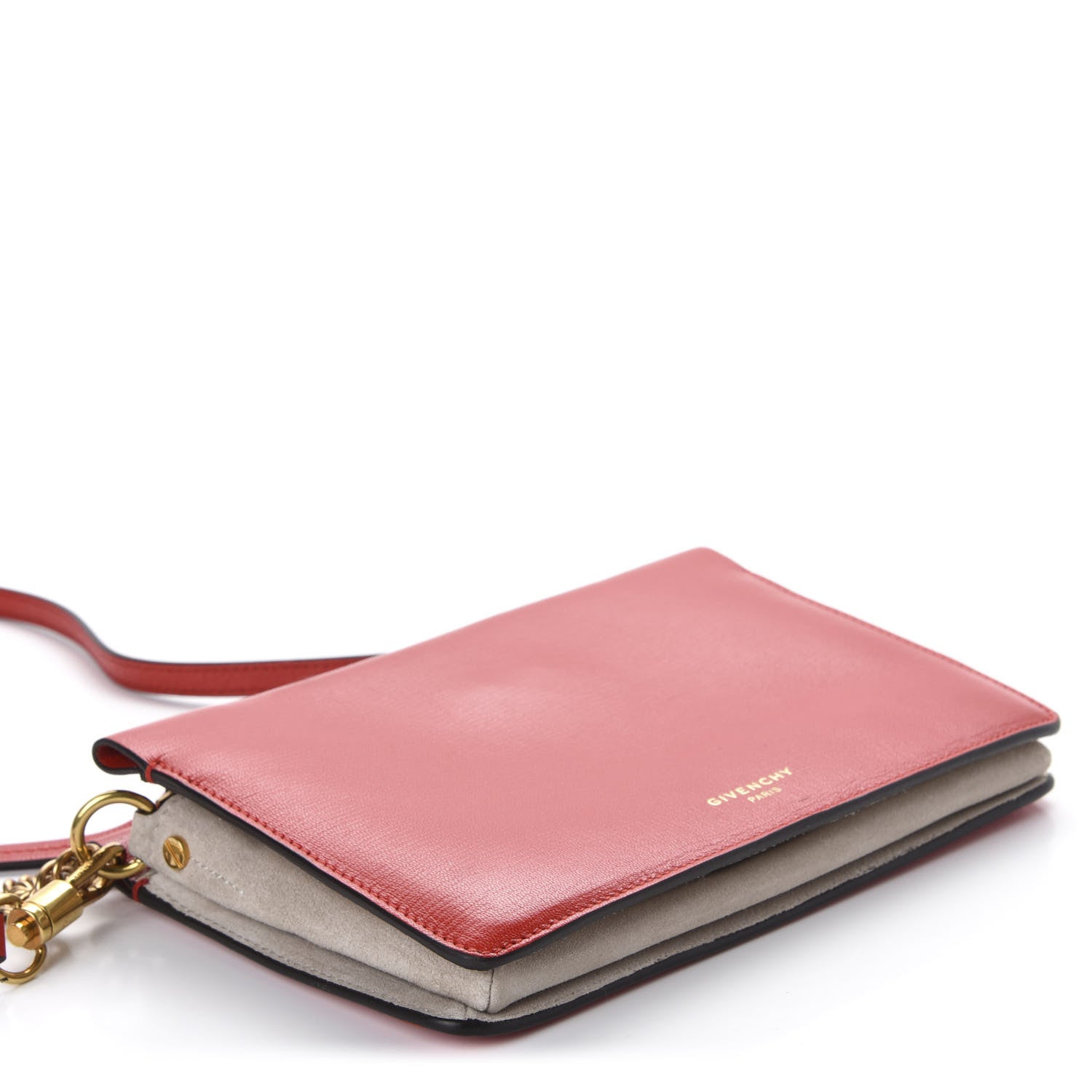 Givenchy Goatskin Suede Cross 3 Crossbody Bag Red 4 of 10