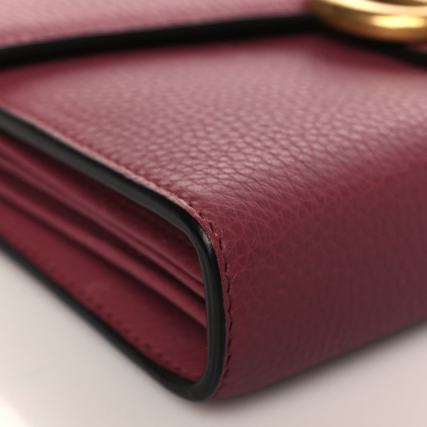 Cellarius Calfskin GG Marmont Chain Wallet Dry Rose