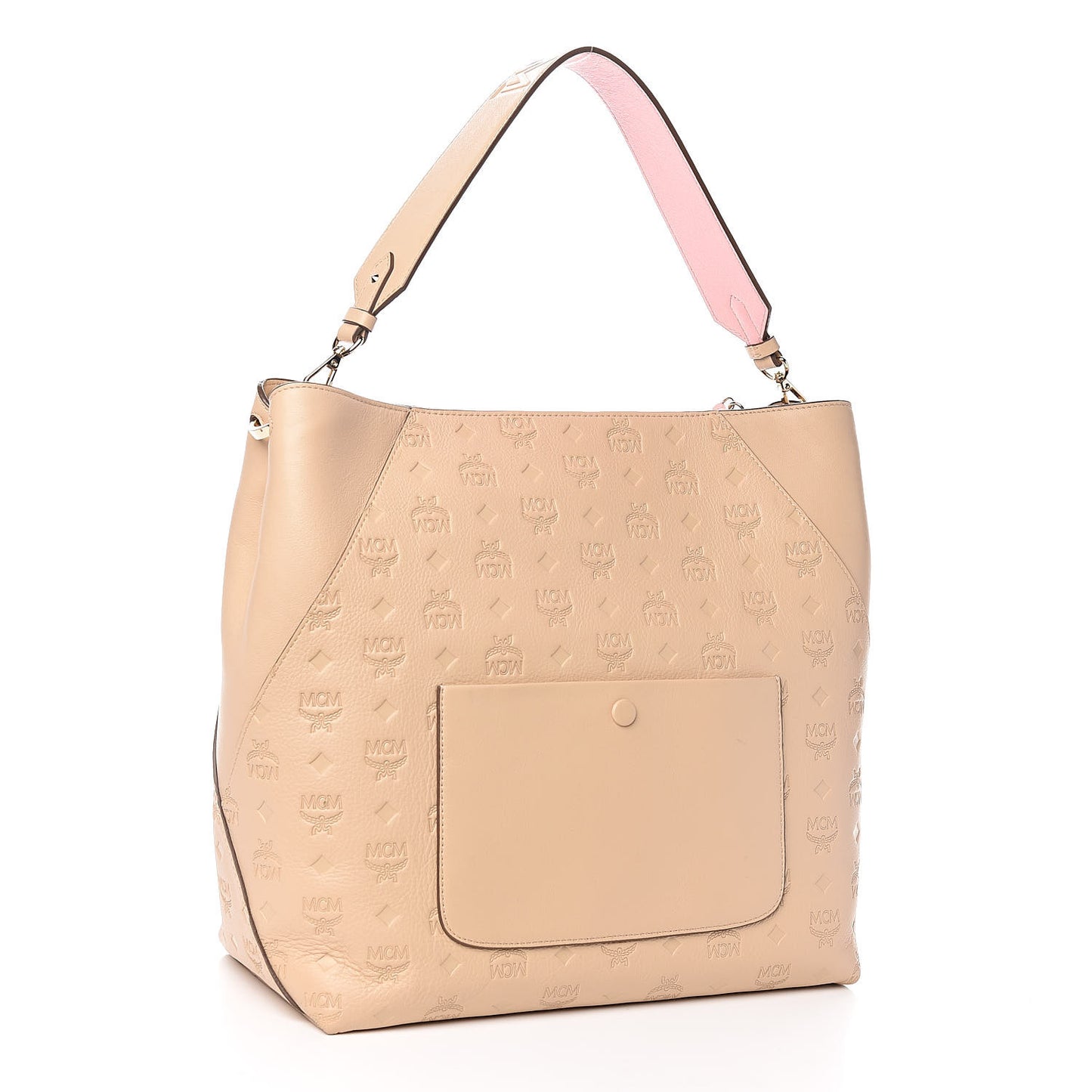 Calfskin Ottomar Monogram Large Klara Hobo New Beige