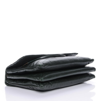 Lanvin Lambskin Quilted Medium Sugar Flap Shoulder Bag Bottle Green 4 of 7