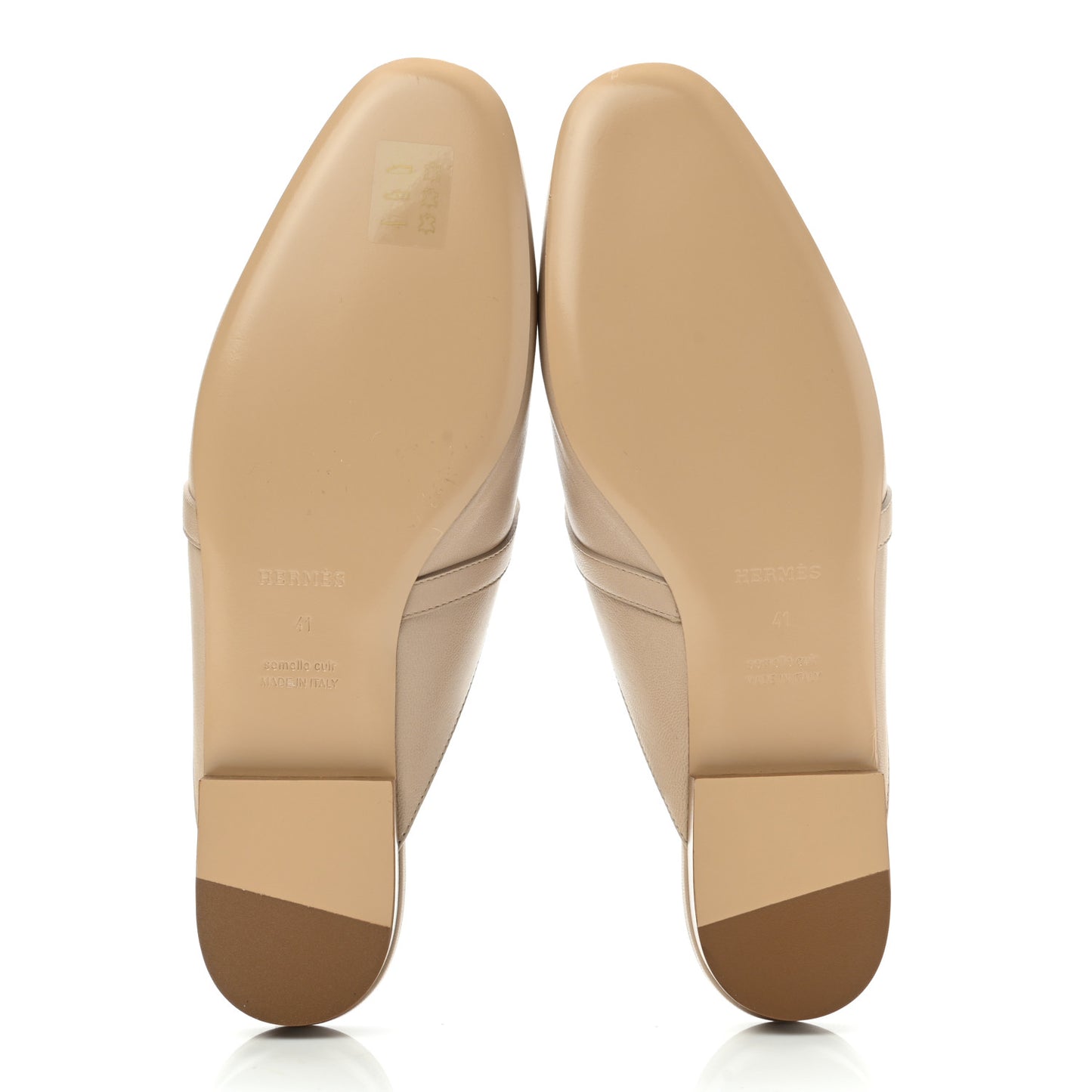 Calfskin Oz Mules 41 Blanc Gomme