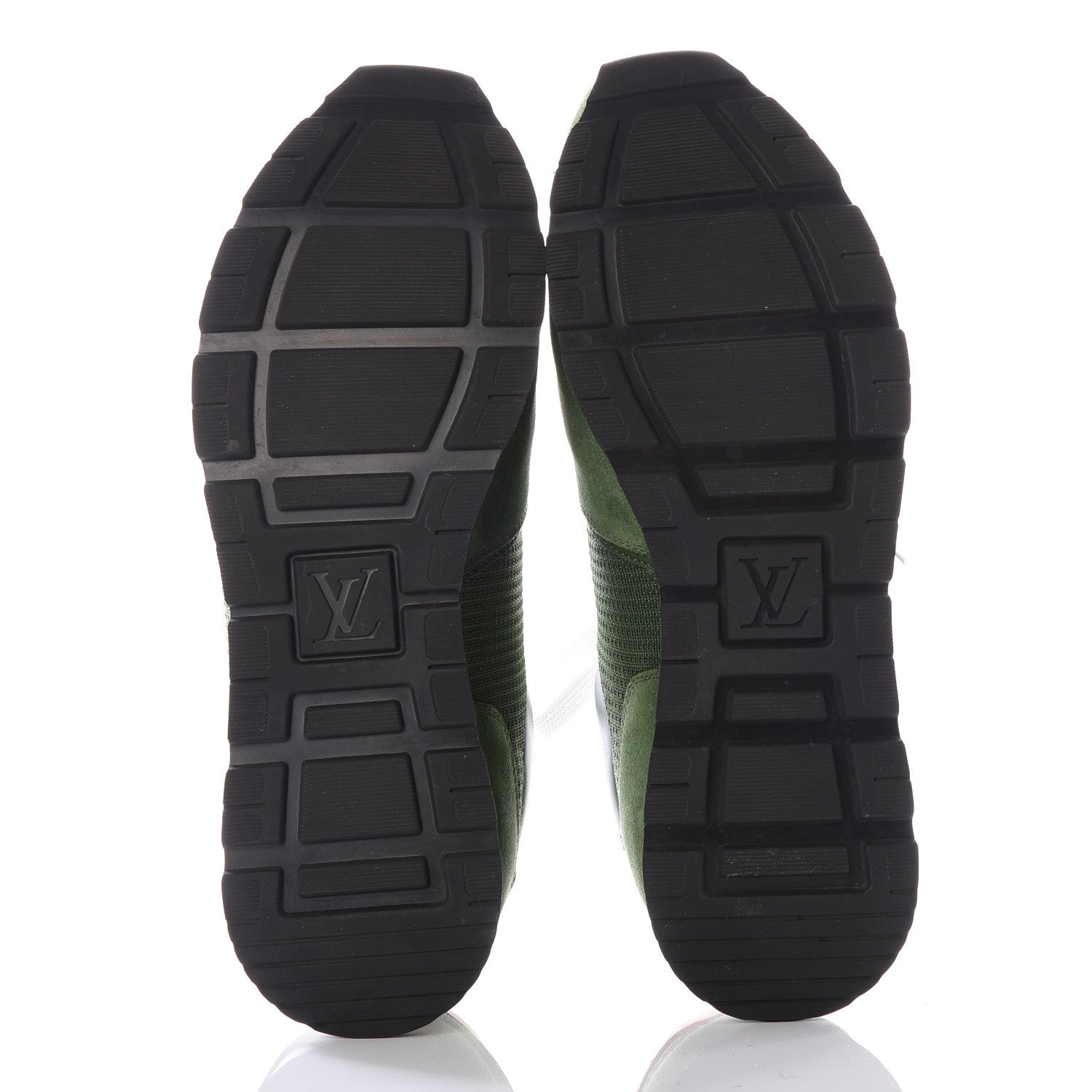 Louis Vuitton Calfskin Suede Abbesses Sneakers 6.5 Vert 6 of 9