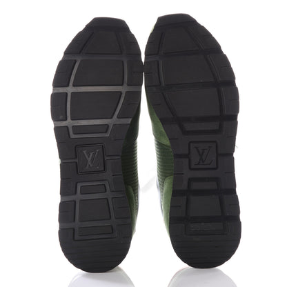 Louis Vuitton Calfskin Suede Abbesses Sneakers 6.5 Vert 6 of 9