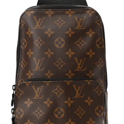 Louis Vuitton Monogram Macassar Avenue Sling Bag 8 of 10
