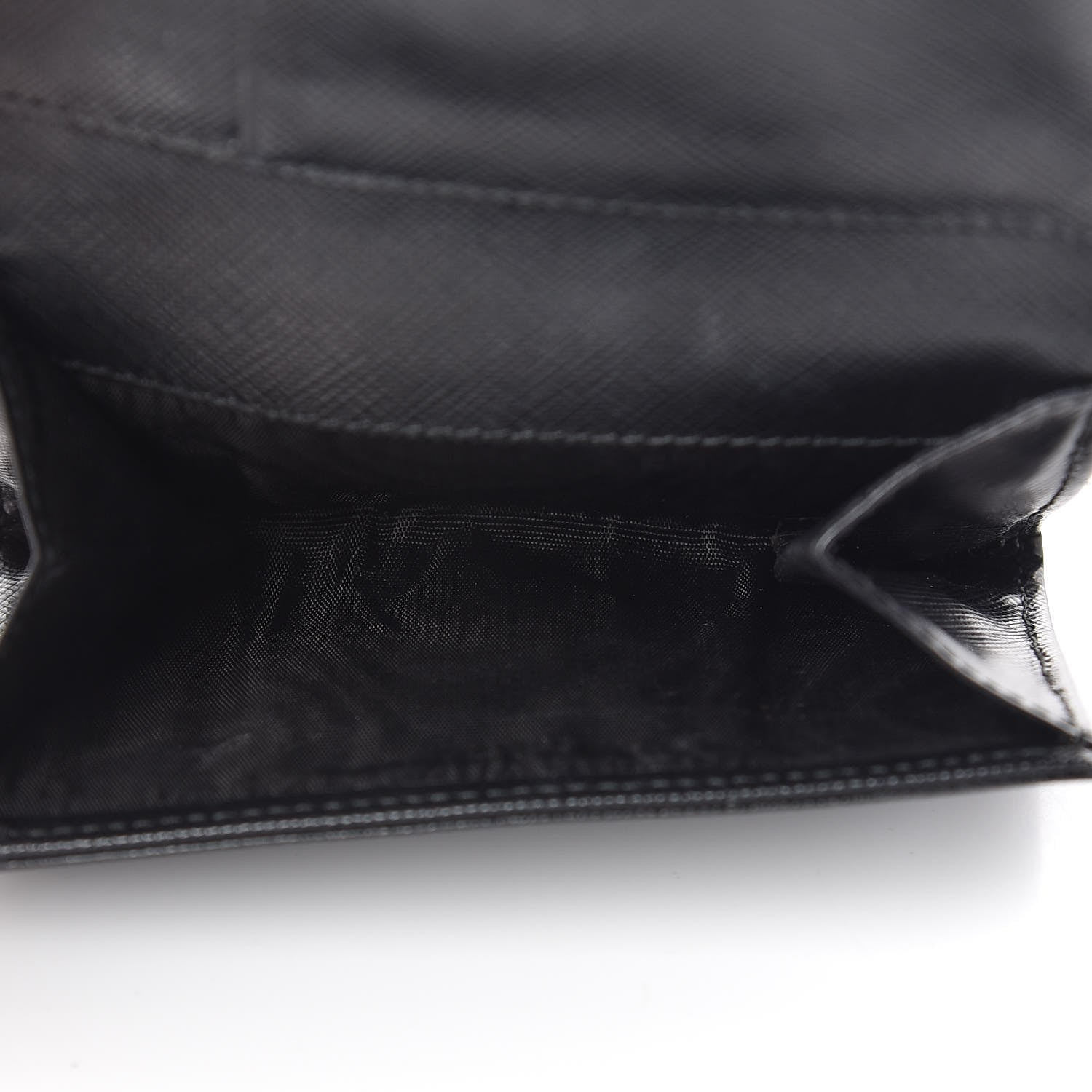 Prada Tessuto Nylon Card Holder Black 5 of 8