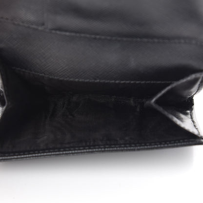 Prada Tessuto Nylon Card Holder Black 5 of 8