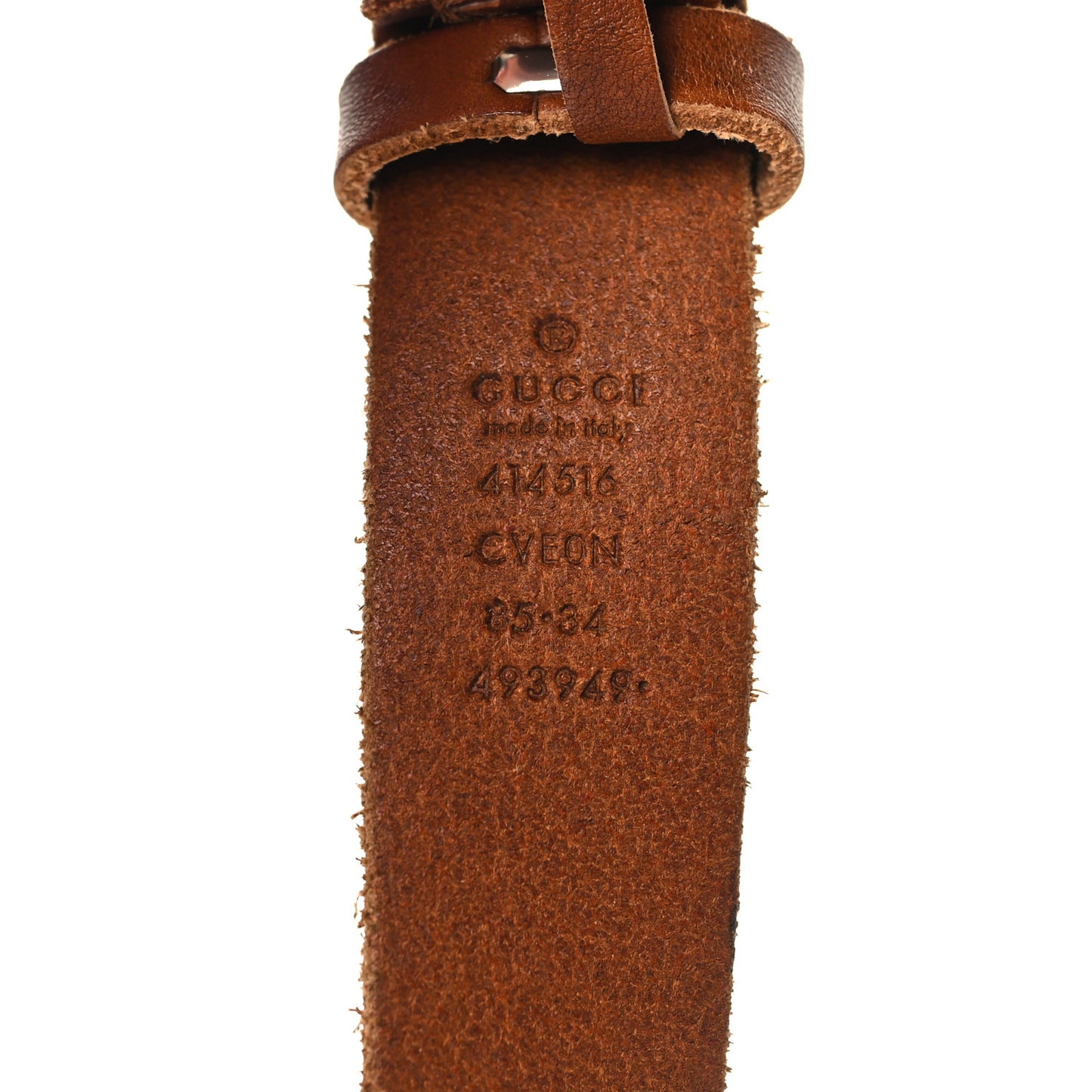 Cuoio Toscano Nickel Double Double G 30mm Belt 85 34 Cuir