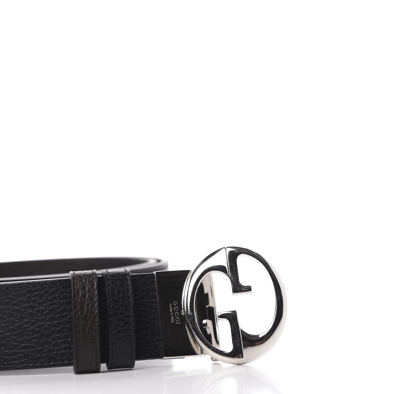 Gucci Calfskin 1973 Reversible Belt 110 44 Black Brown 6 of 8