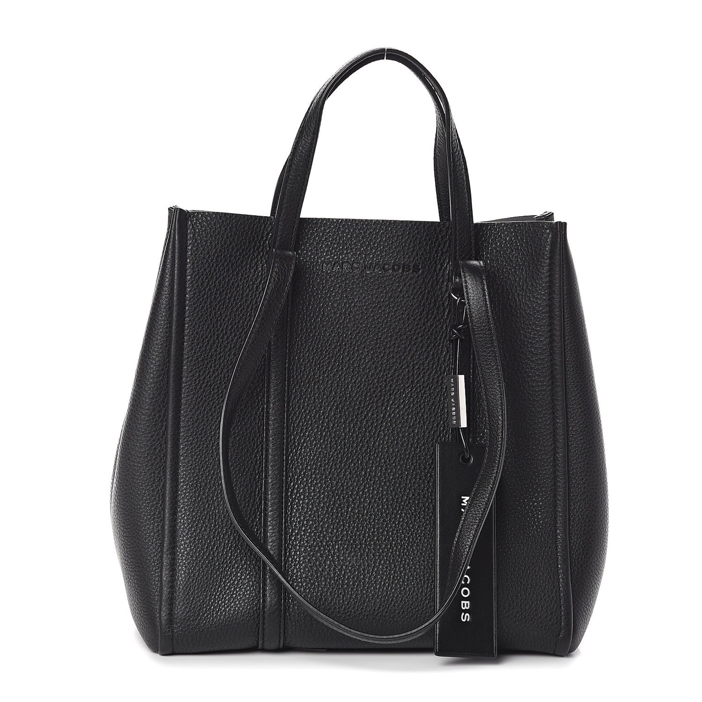 Grained Calfskin The Tag Tote Black