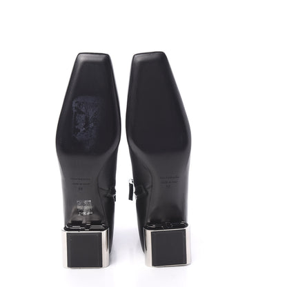 Balenciaga Sheepskin Typo Ankle Booties 39 Black 5 of 10