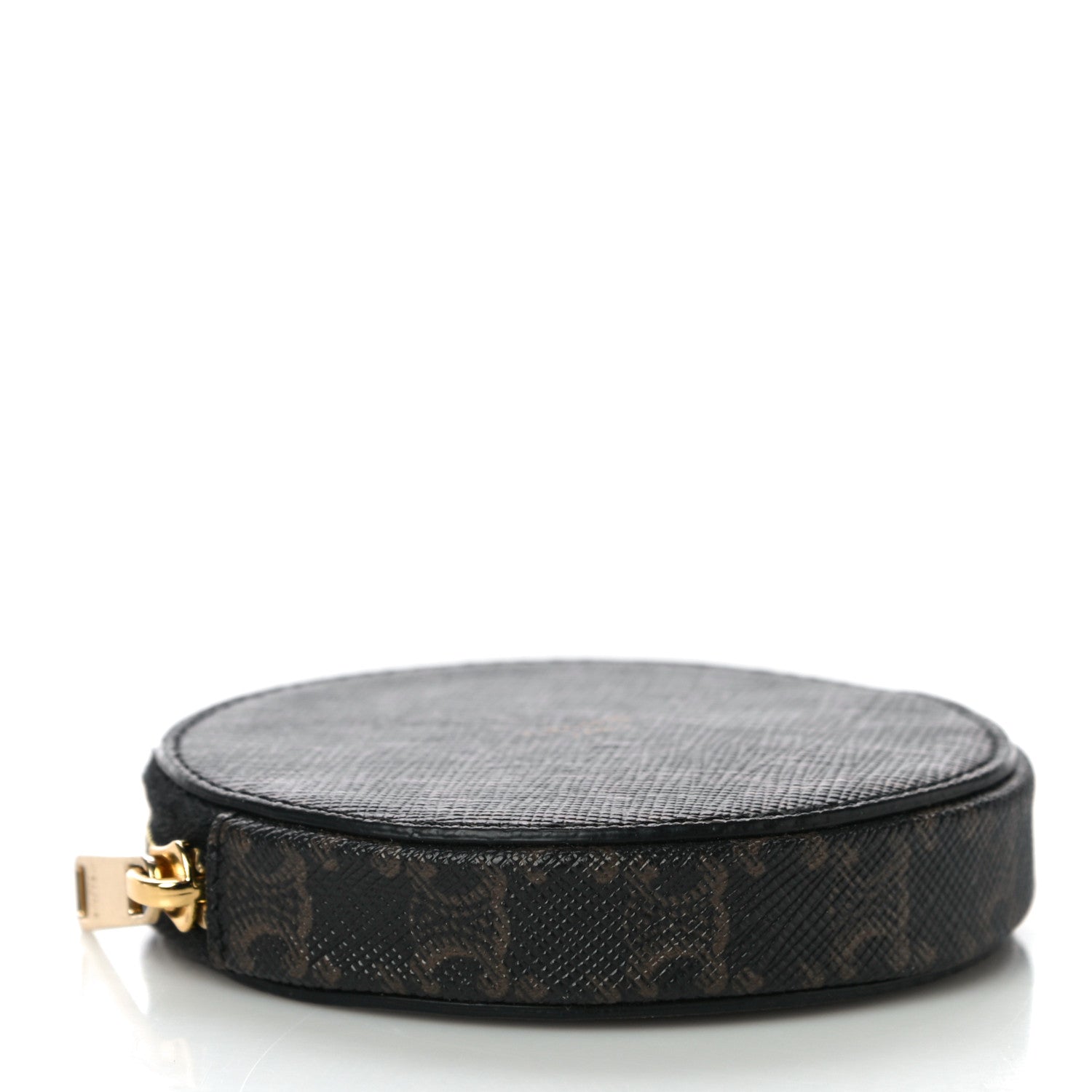 Celine Triomphe Canvas Round Zip Coin Purse 4 of 12