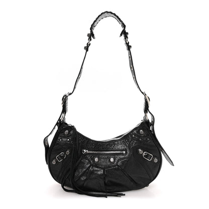Balenciaga Agneau Arena Small Le Cagole Shoulder Bag Black 1 of 11