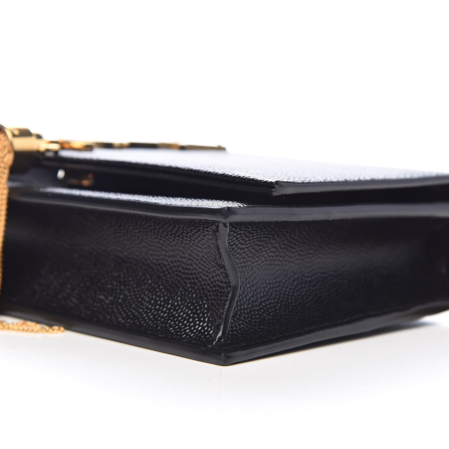 Grain De Poudre Classic Monogram Kate Tassel Chain Wallet Black