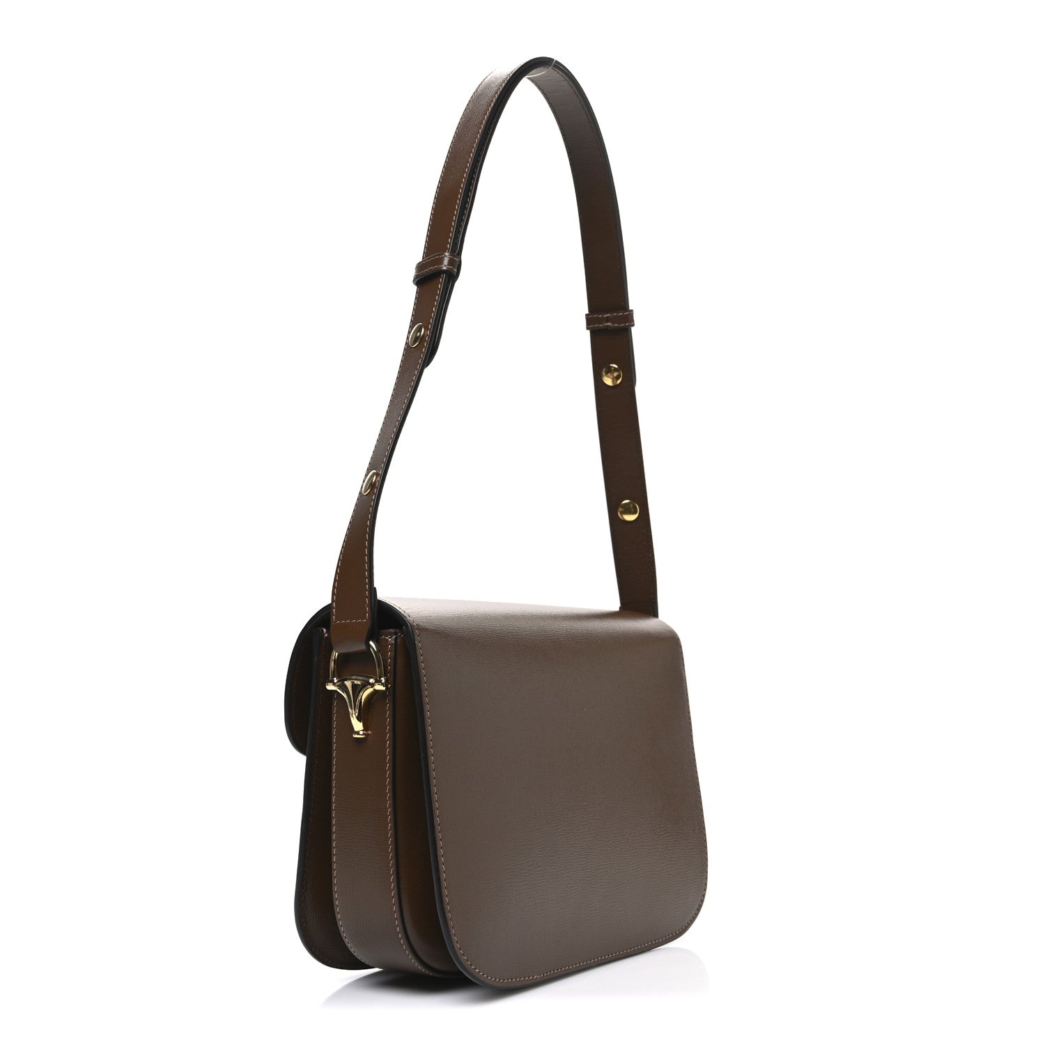 Gucci Azalea Calfskin Horsebit 1955 Shoulder Bag Brown Sugar 3 of 10