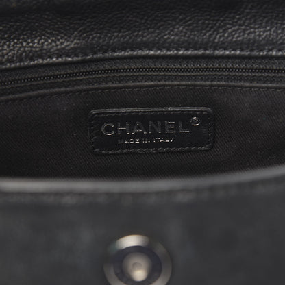 Chanel Calfskin Diamond Stitch Accordion Flap Black 7 of 14