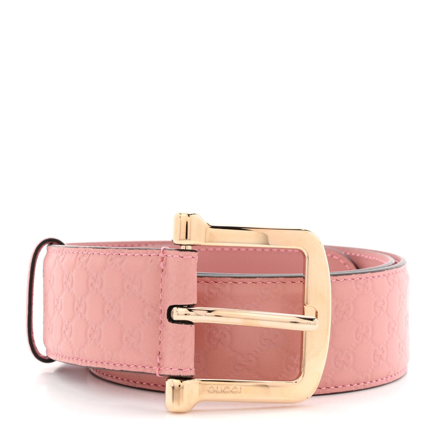 Soft Microguccissima Margaux Calfskin Belt 80 32 Soft Pink