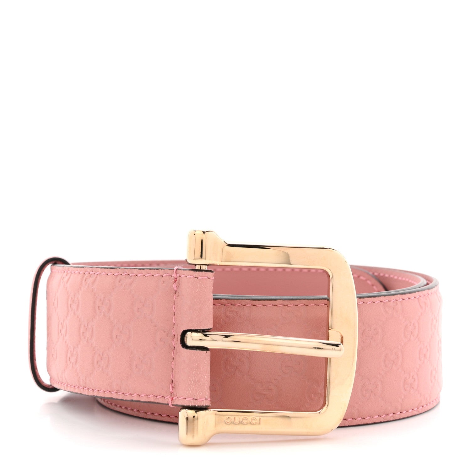 Gucci Soft Microguccissima Margaux Calfskin Belt 80 32 Soft Pink 1 of 5