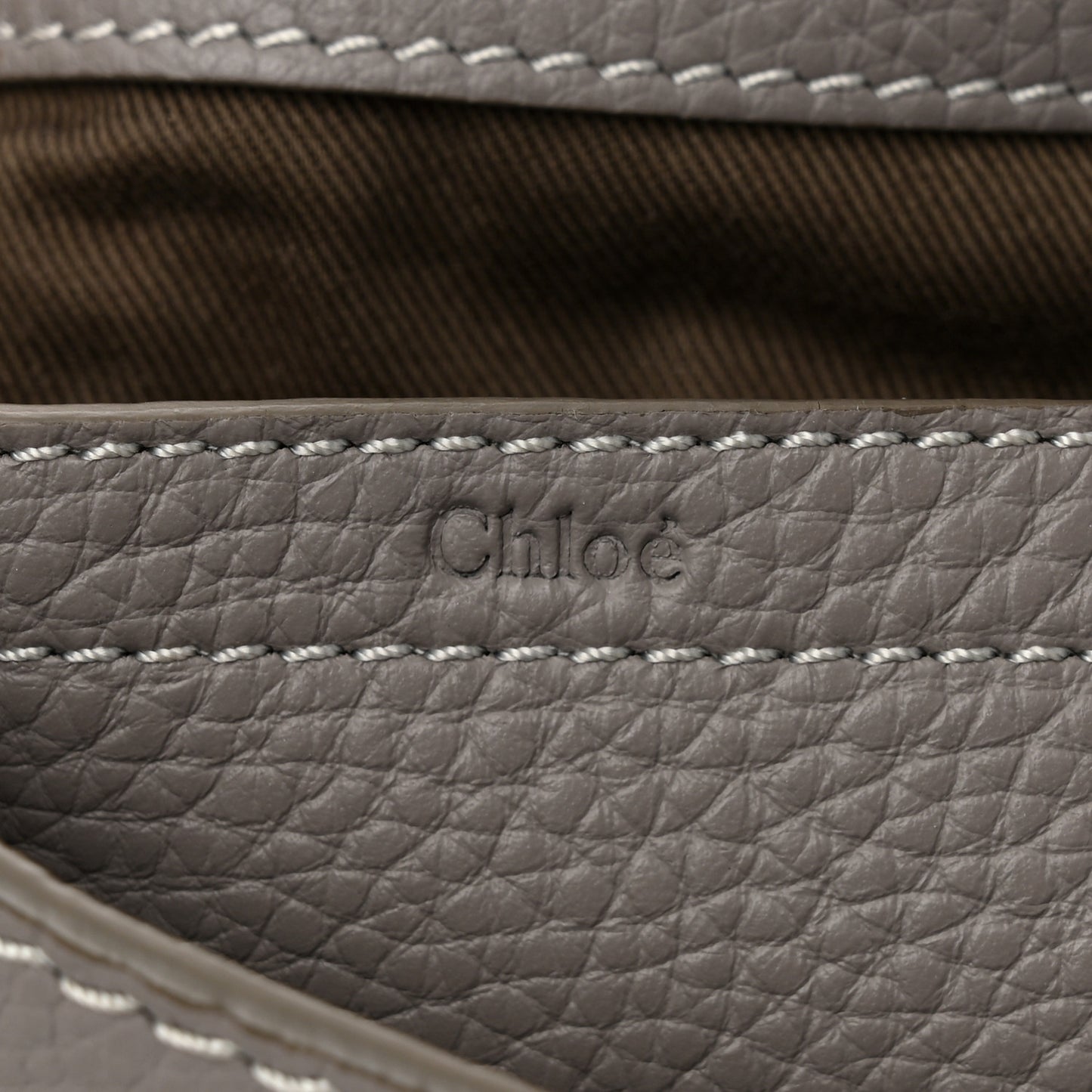 Calfskin Medium Marcie Round Crossbody Bag Cashmere Grey