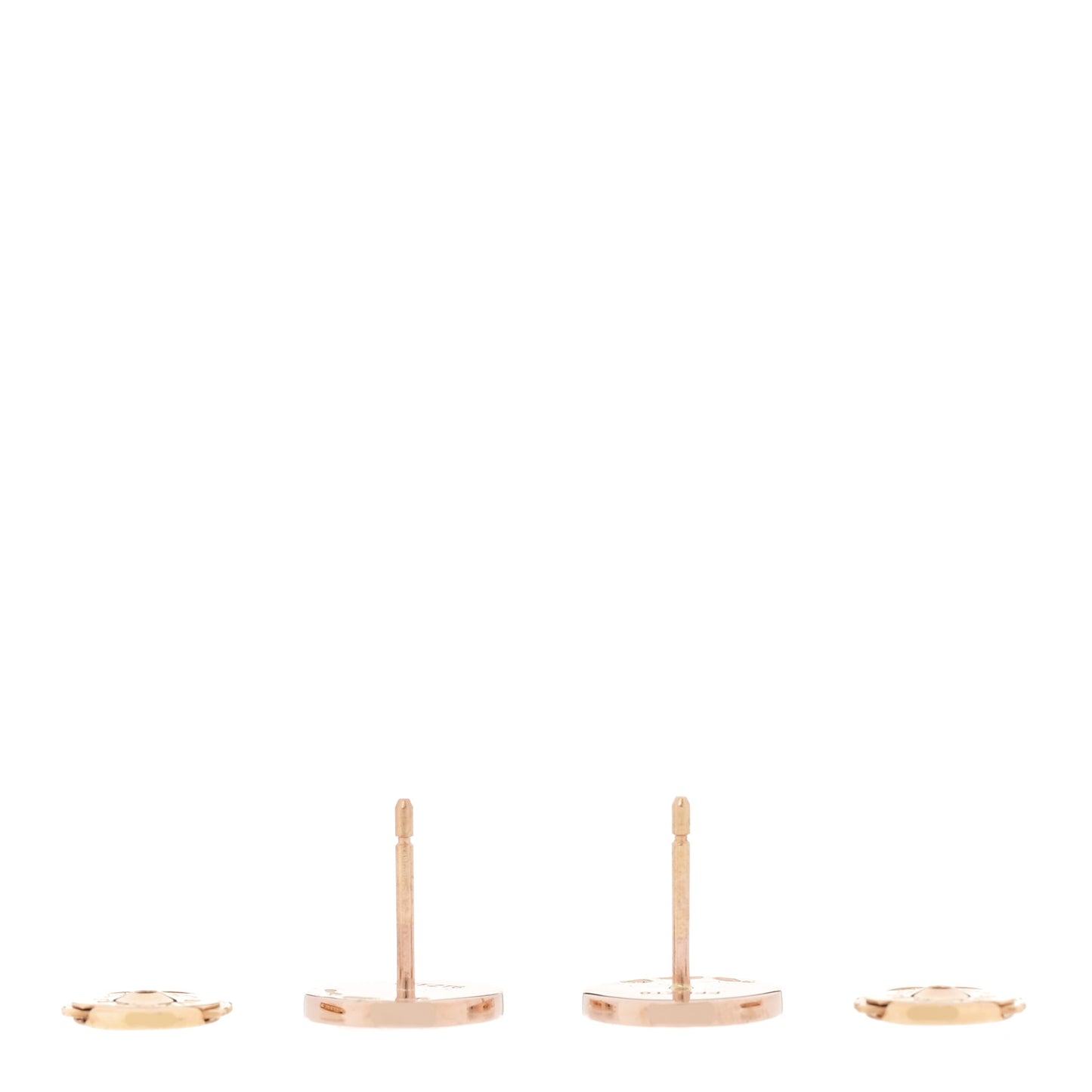 18K Rose Gold Mother of Pearl BVLGARI BVLGARI Stud Earrings