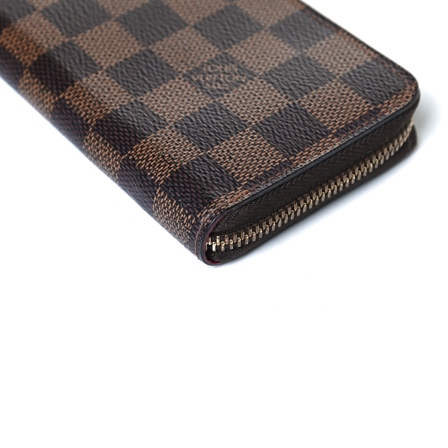 Damier Ebene Clemence Wallet Cherry