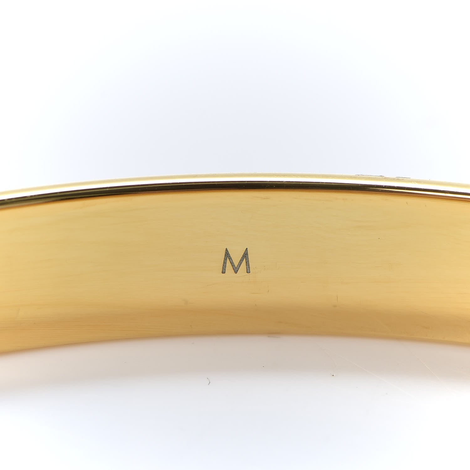 Louis Vuitton Brass Crystal Monogram Nanogram Strass Cuff M Gold 6 of 6