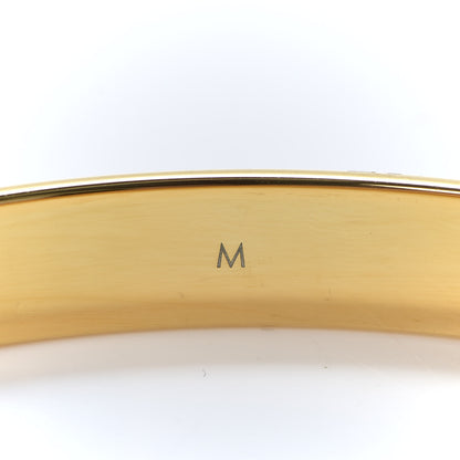 Louis Vuitton Brass Crystal Monogram Nanogram Strass Cuff M Gold 6 of 6