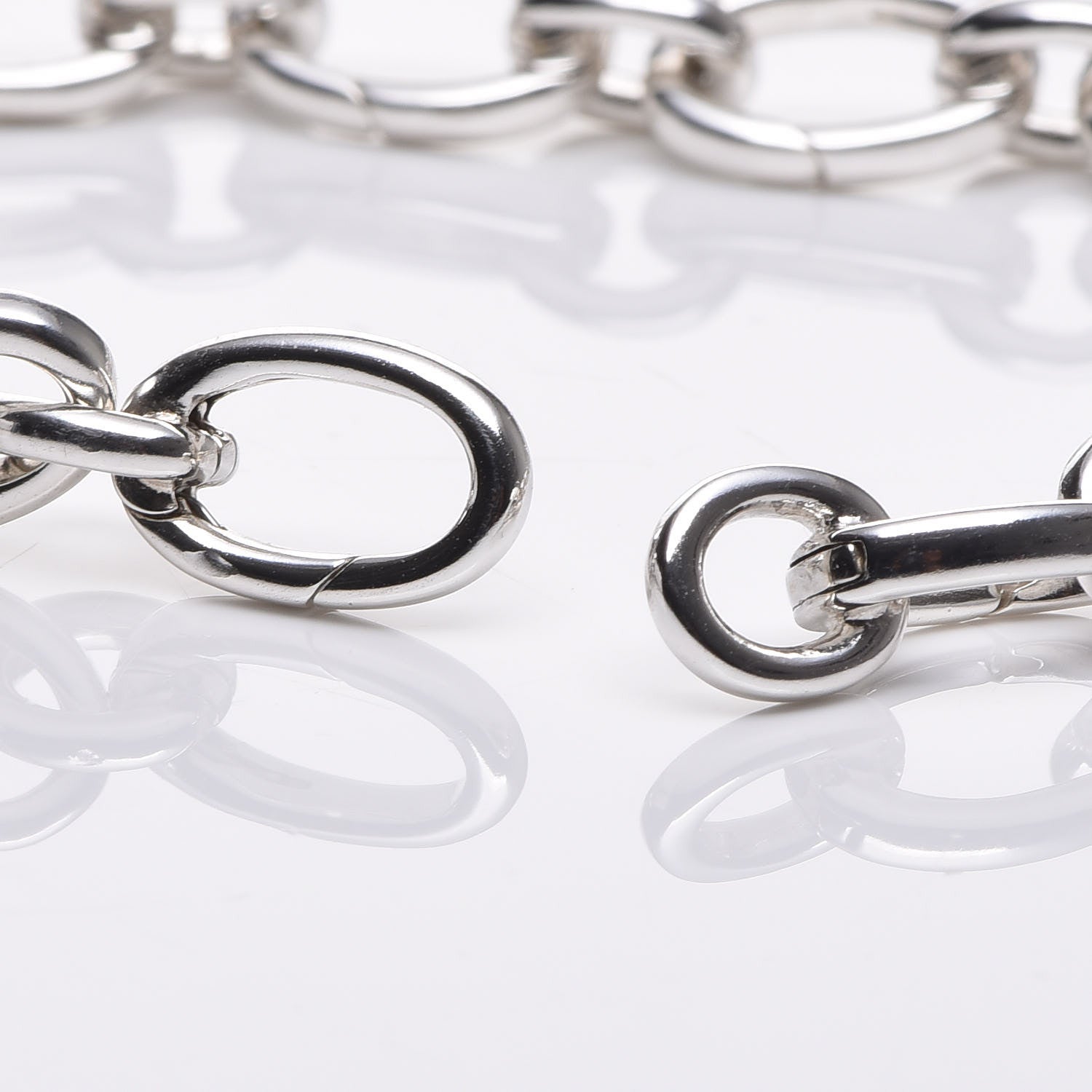 Tiffany Sterling Silver Oval Clasping Link Bracelet 5 of 5