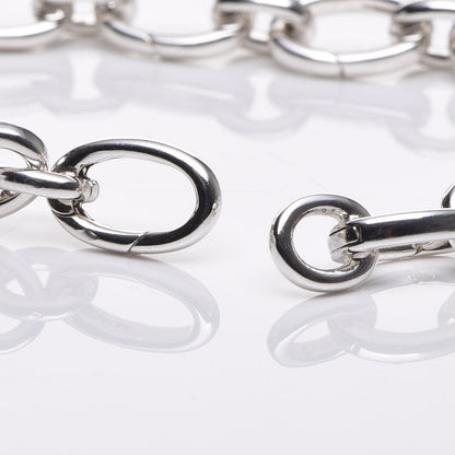 Tiffany Sterling Silver Oval Clasping Link Bracelet 5 of 5