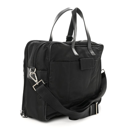Prada Tessuto Nylon Saffiano Briefcase Black 3 of 15