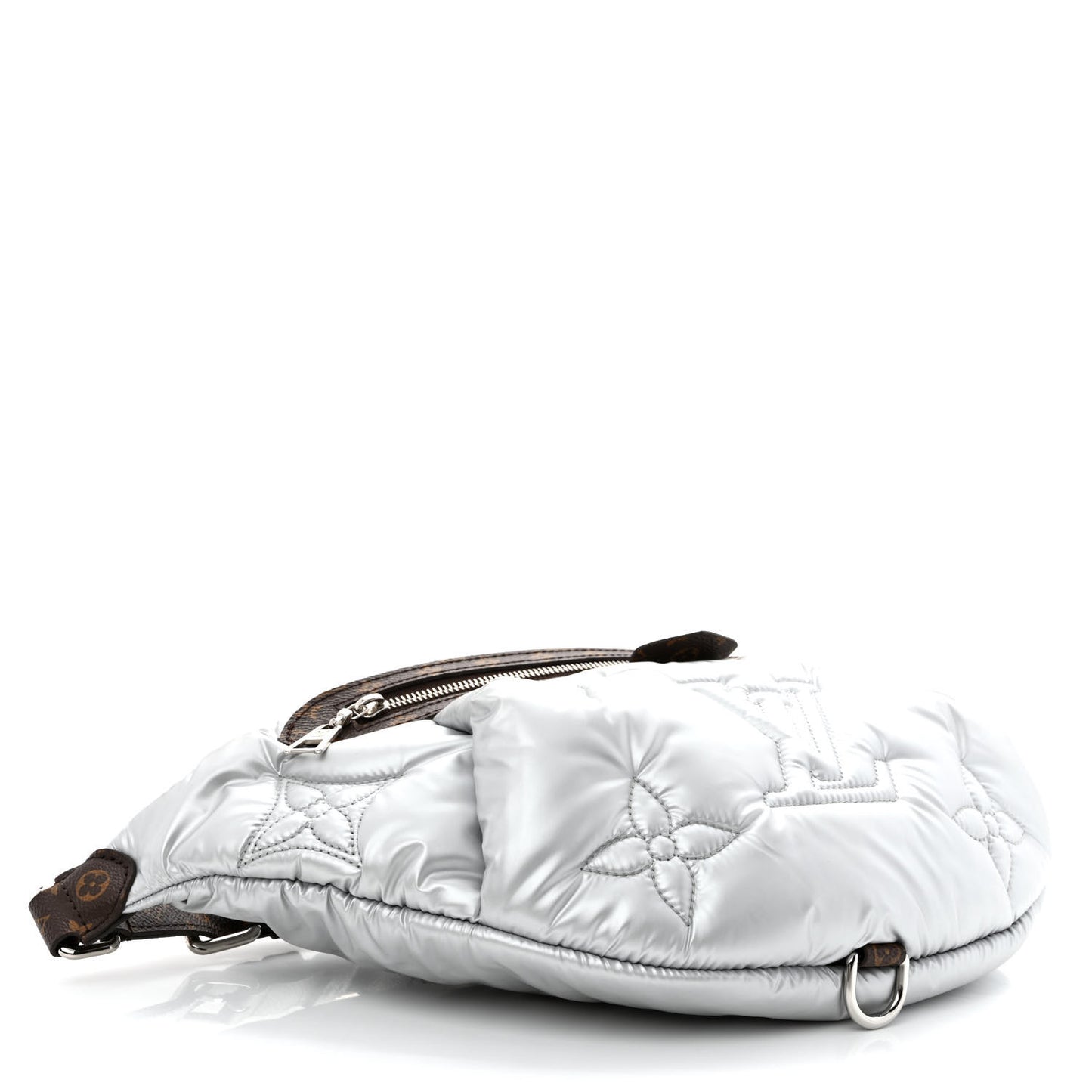 Econyl Monogram Pillow BumBag Silver