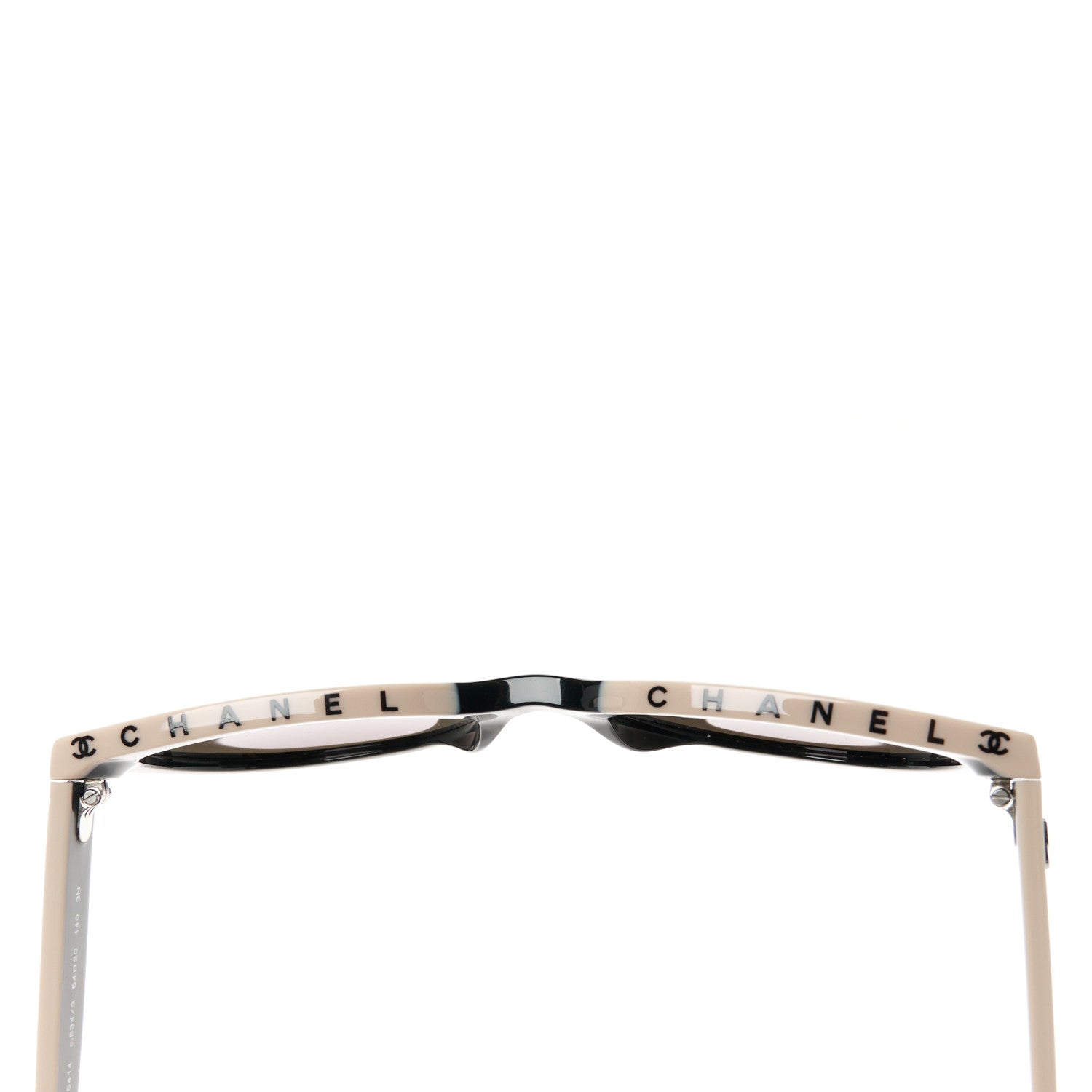 Chanel Acetate CC Butterfly Sunglasses 5414 Black Beige 8 of 9