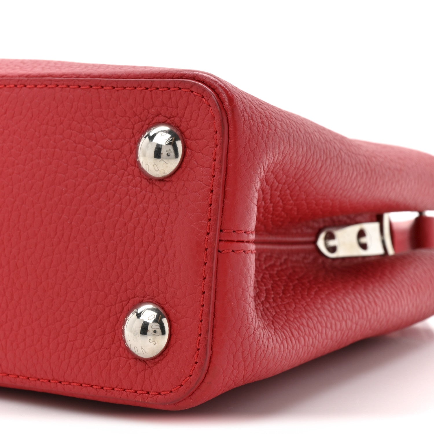 Louis Vuitton Taurillon Capucines BB Scarlet Red 9 of 15