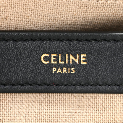 Celine Canvas Calfskin Teen Soft 16 Shoulder Bag Vanilla Navy 6 of 12
