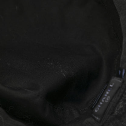 Chanel Denim Logo Bucket Hat L Black 10 of 11