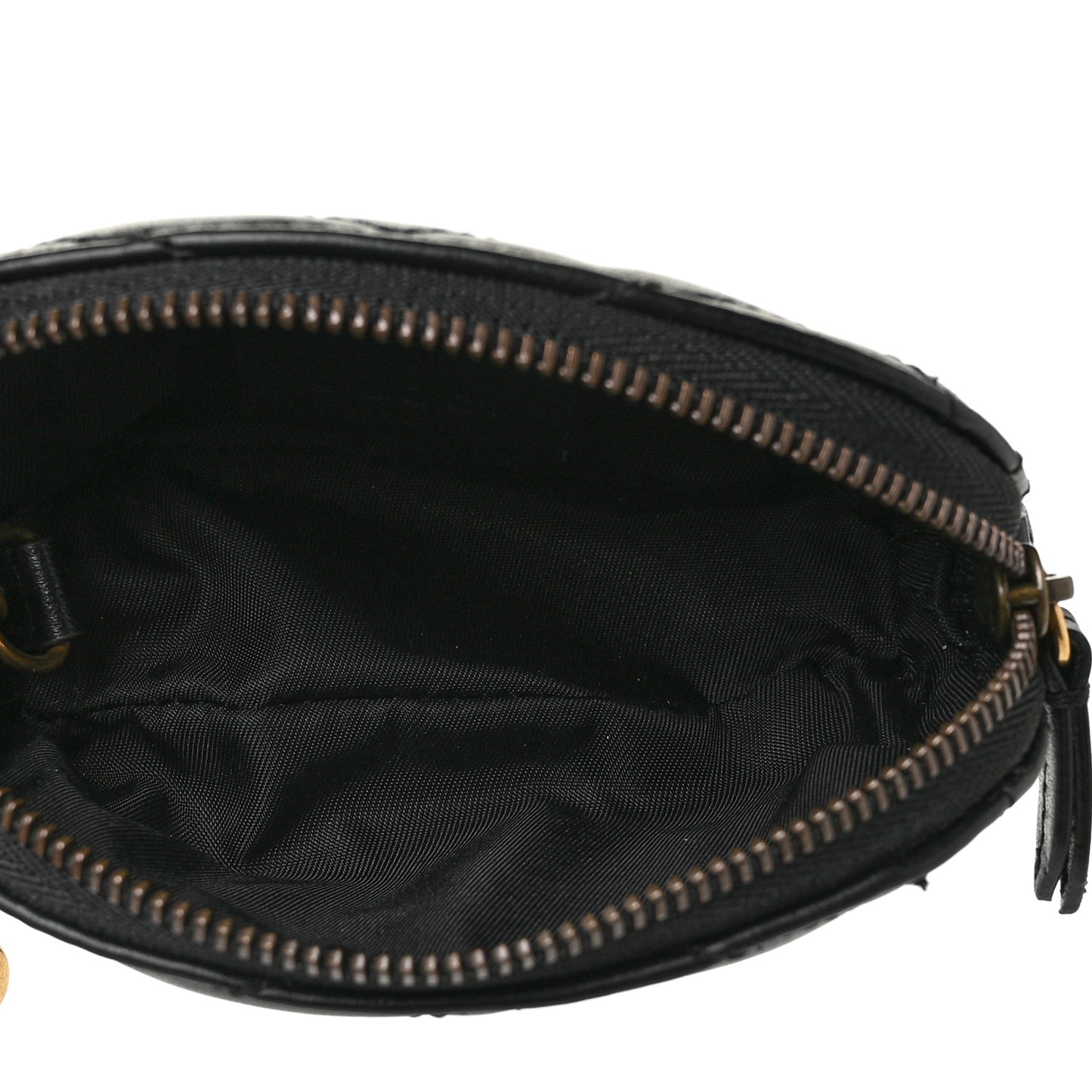 Calfskin Matelasse GG Marmont Key Pouch Black