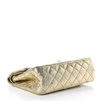 Chanel Metallic Aged Calfskin Quilted 2.55 Reissue 225 Flap Gold 5 of 14
